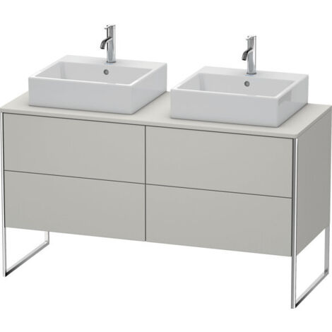 Meuble sous-lavabo Duravit XSquare de 140,0 x 54,8 cm, 4 tiroirs,