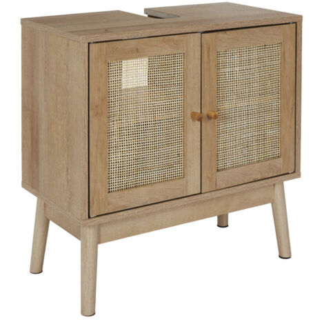 Meuble-lavabo Vintage En Bois – Marque Antler – Couleur Noir