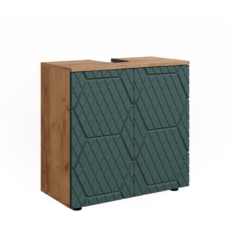 Vicco - Meuble sous lavabo Irma, Vert, 60 x 59 cm