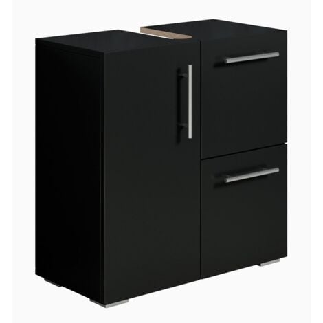 Meuble sous lavabo Mars 60 x 30 x 60 cm - Badplaats - Noir mat M