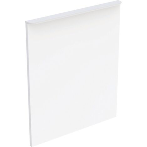 Meuble sous lavabo pour lavabo à poser Smyle Square, porte gauche, blanc, largeur 50 cm