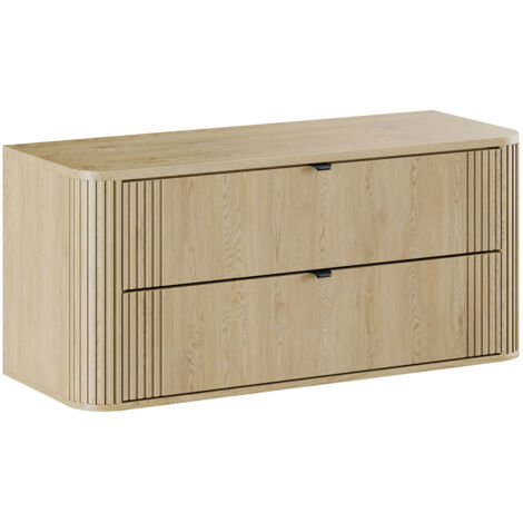 Meuble sous-vasque 120cm plan de toilette Mila Bois