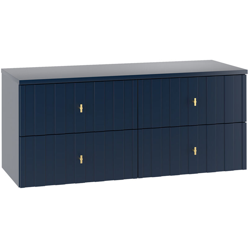 Petits-meubles - Meuble sous-vasque 120cm plan de toilette Oriana Bleu