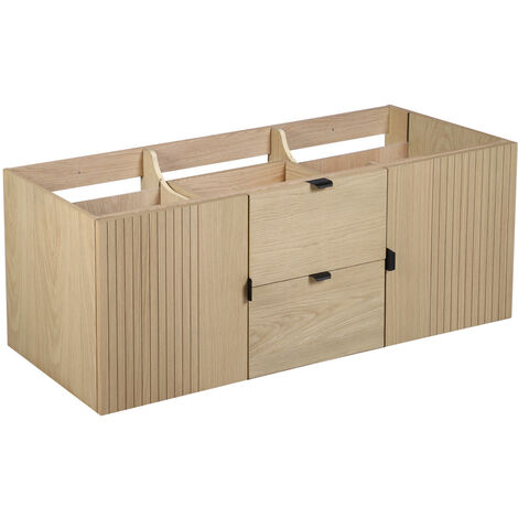 Meuble sous vasque 140 cm chêne STUDIO - Bois