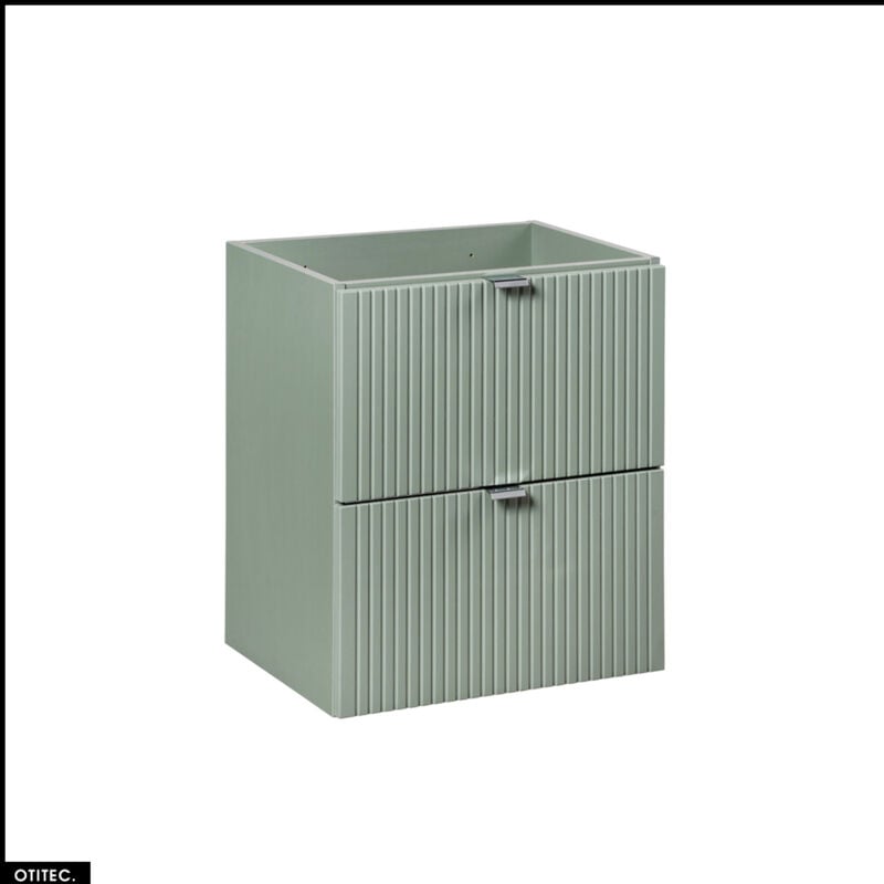 Otitec - Meuble sous vasque - 50 cm - 2 tiroirs - roseau