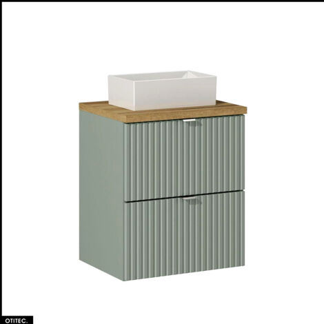 Meuble sous vasque - 50 cm - avec Plan - Vasque à poser - ROSEAU