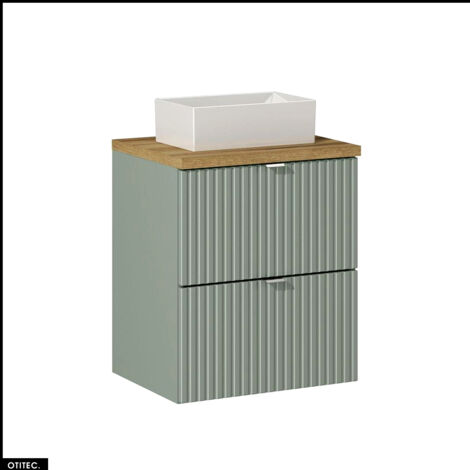 Meuble sous vasque - 50 cm - avec Plan - Vasque à poser - ROSEAU