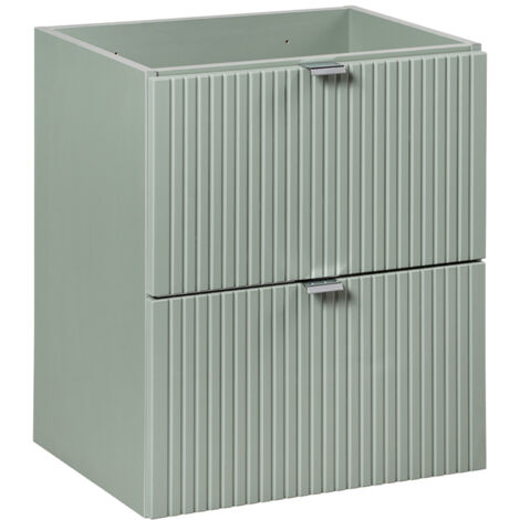 Meuble sous-vasque 50cm 2 tiroirs Jade Vert