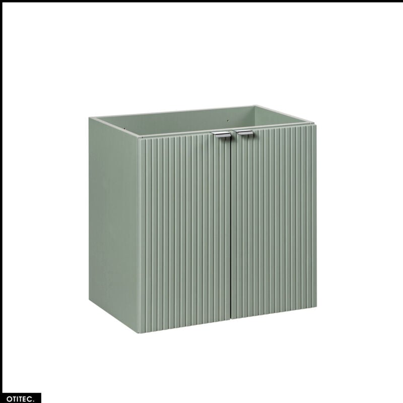 Otitec - Meuble sous vasque - 60 cm - 2 portes - roseau
