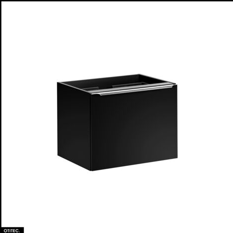 Meuble sous vasque - 60 cm - 2 tiroirs - BOLD BLACK