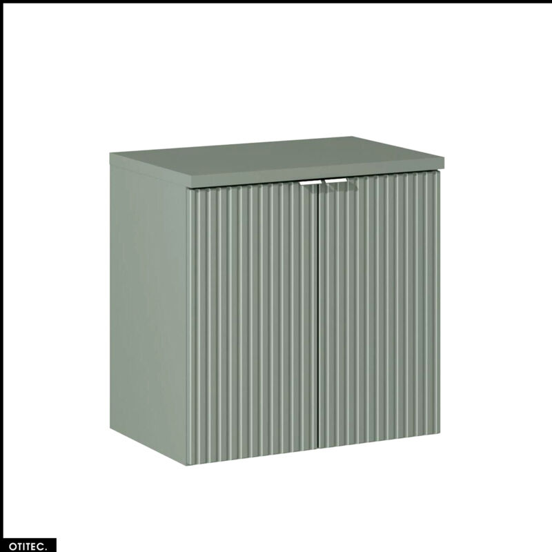 Otitec - Meuble sous vasque - 60 cm - avec Plan - roseau