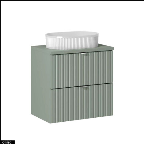 Meuble sous vasque - 60 cm - avec Plan - Vasque à poser - ROSEAU
