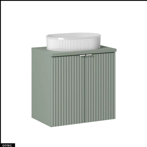 Meuble sous vasque - 60 cm - avec Plan - Vasque à poser - ROSEAU