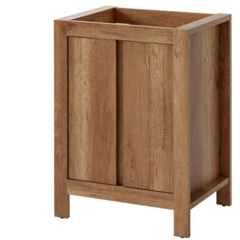 Meuble sous vasque - 60 x 46 x 79 cm - Typical oak - Livraison gratuite