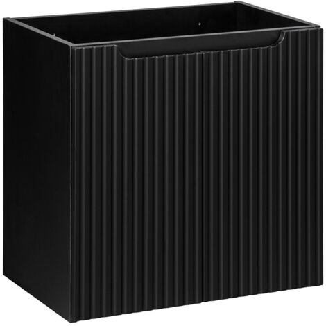 Meuble sous-vasque 60cm 2 portes Riva Noir
