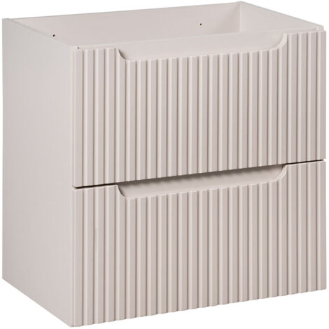 Meuble sous-vasque 60cm 2 tiroirs Riva Cachemire