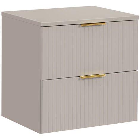 Meuble sous-vasque 60cm plan de toilette Adriel Cachemire