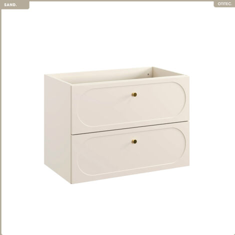 Meuble sous vasque - 80 cm - 2 tiroirs - SAND