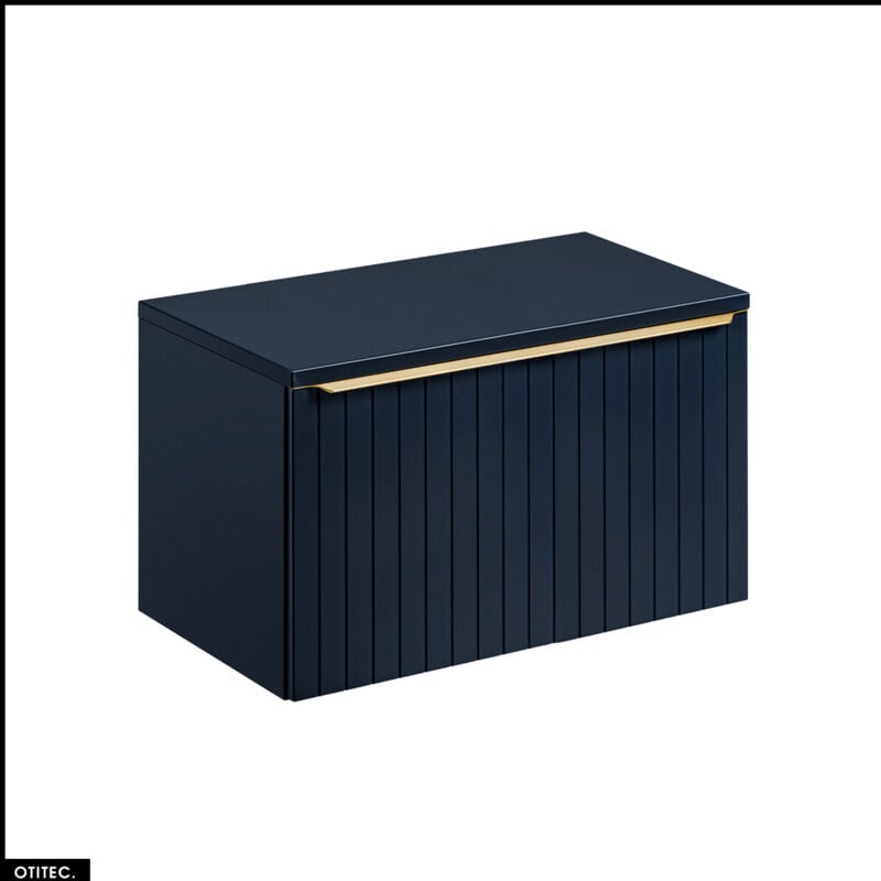 Otitec - Meuble sous vasque - 80 cm - avec Plan - bold deep blue