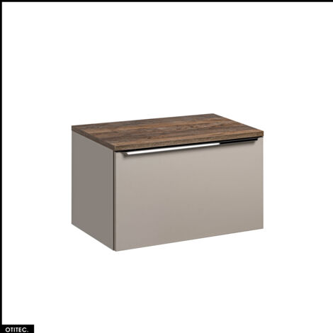 Meuble sous vasque - 80 cm - avec Plan - BOLD TAUPE