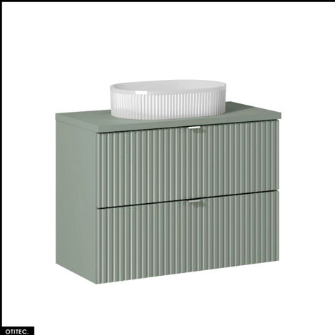 Meuble sous vasque - 80 cm - avec Plan - Vasque à poser - ROSEAU