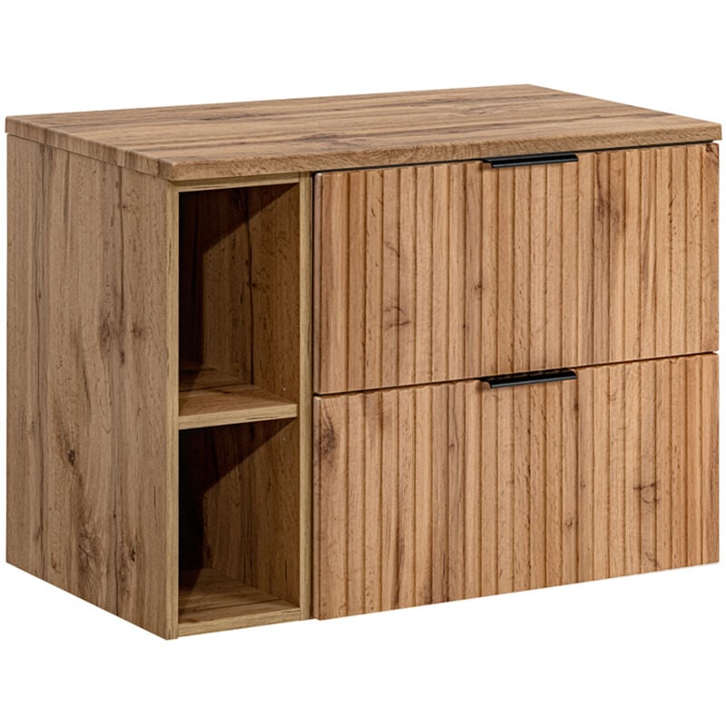 Petits-meubles - Meuble sous-vasque 80cm 2 niches Adriel Bois