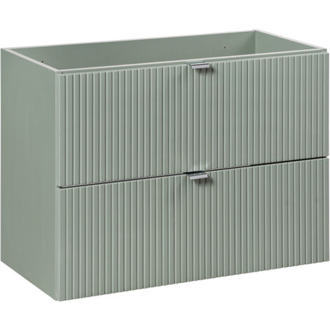 Meuble sous-vasque 80cm 2 tiroirs Jade Vert