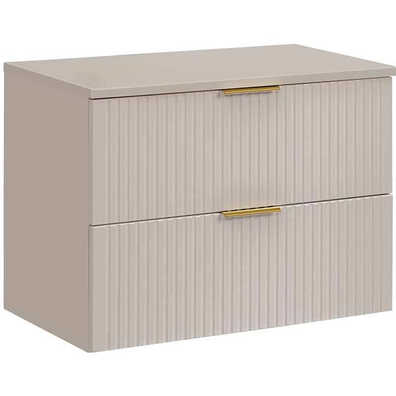 Petits-meubles - Meuble sous-vasque 80cm plan de toilette Adriel Cachemire