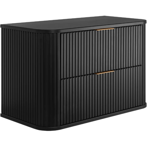 Meuble sous vasque à suspendre GLAMOUR NOIR 80 cm