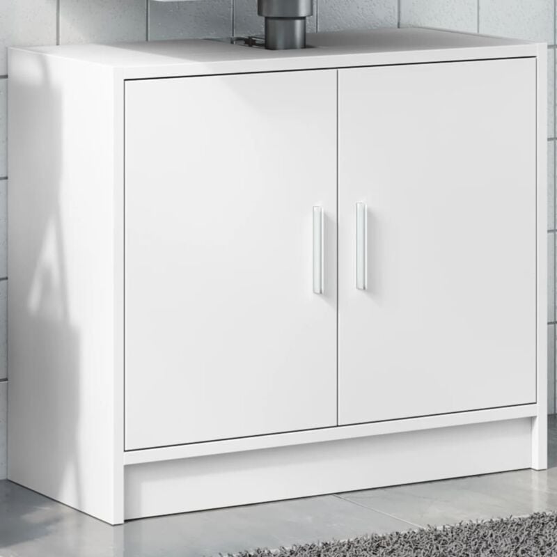 Maisonchic - Meuble sous Vasque, Armoire d'évier, Meuble de Salle de Bain blanc 63x29x55 cm bois d'ingénierie FR839337 design in
