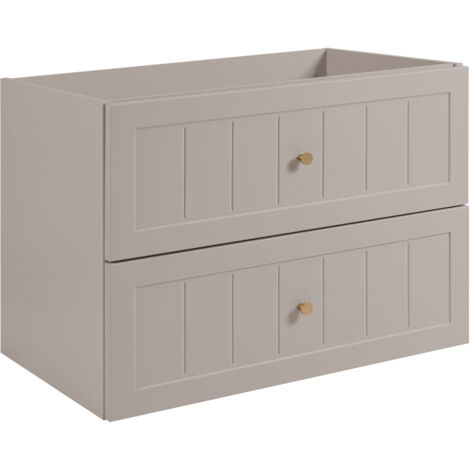 Meuble sous vasque de style classique, cachemire, 80 × 57 × 46 cm