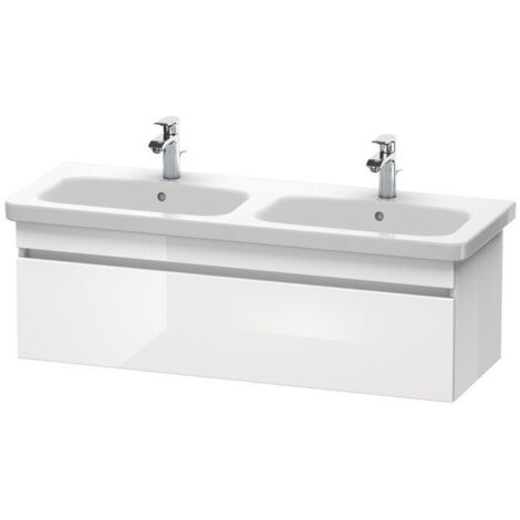Meuble sous-vasque DURASTYLE 448x1230x398mm blanc brillant/basalt mat