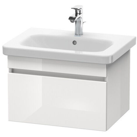 Meuble sous-vasque DURASTYLE 448x580x398mm noyer foncé/blanc mat