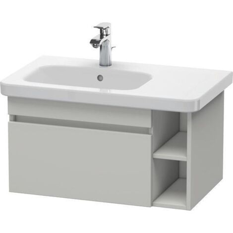 Meuble sous-vasque DURASTYLE 448x730x398mm chêne noir / blanc mat