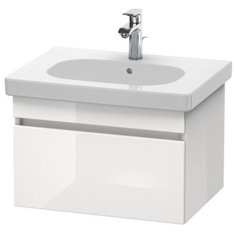 Meuble sous-vasque DURASTYLE 453x600x398mm graphit matt/blanc mat
