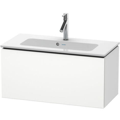 Meuble sous-vasque Duravit L-CUBE Compact 400x820x391mm blanc mat