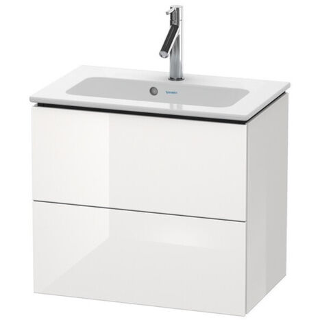 Meuble sous-vasque Duravit L-CUBE Compact 550x620x391mm blanc brillant