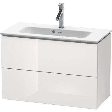 Meuble sous-vasque Duravit L-CUBE Compact 550x820x391mm blanc brillant