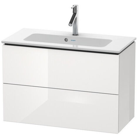 Meuble sous-vasque Duravit L-CUBE Compact 550x820x391mm blanc brillant lack