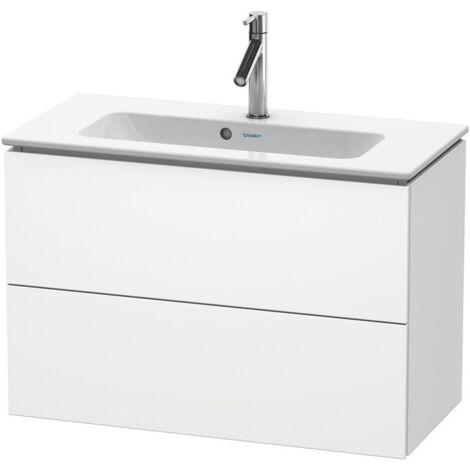 Meuble sous-vasque Duravit L-CUBE Compact 550x820x391mm blanc mat