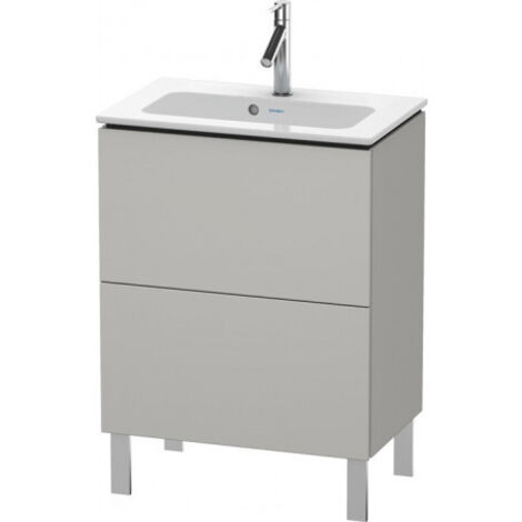 Meuble sous-vasque Duravit L-CUBE Compact 704x620x391mm beton