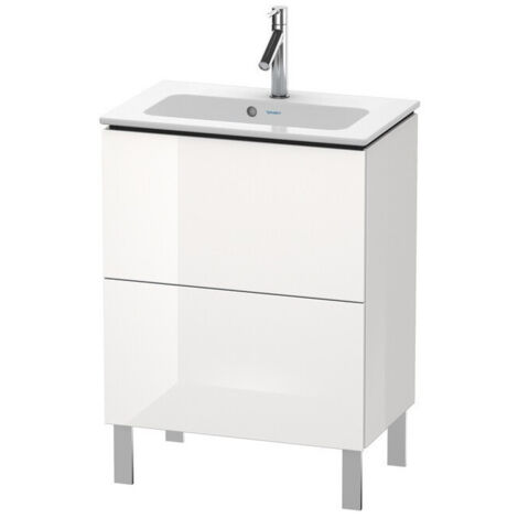 Meuble sous-vasque Duravit L-CUBE Compact 704x620x391mm blanc mat