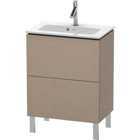 Meuble sous-vasque Duravit L-CUBE Compact 704x620x391mm lin