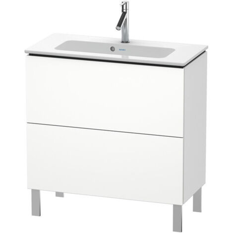 Meuble sous-vasque Duravit L-CUBE Compact 704x820x391mm blanc mat