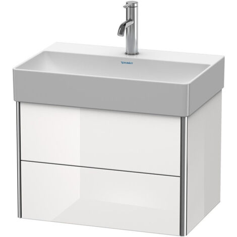 Meuble sous-vasque Duravit XSQUARE COMPACT 397x584x390mm blanc semi-brillant