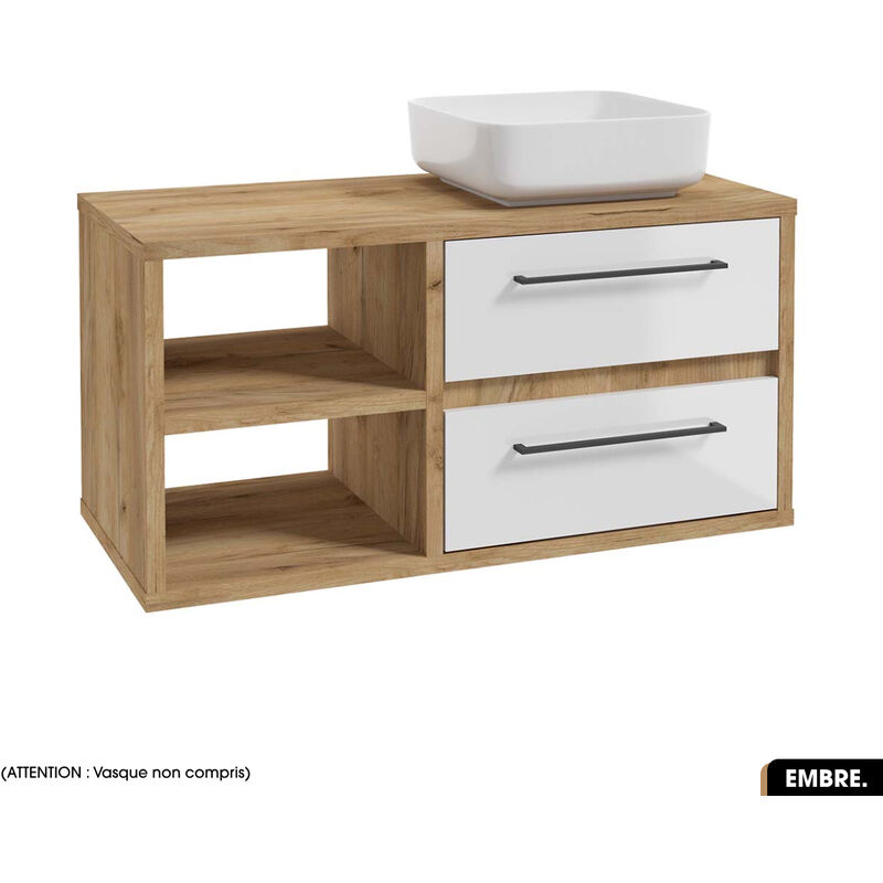 Otitec - Meuble sous vasque embre Blanc 100 x 50 x 45 cm