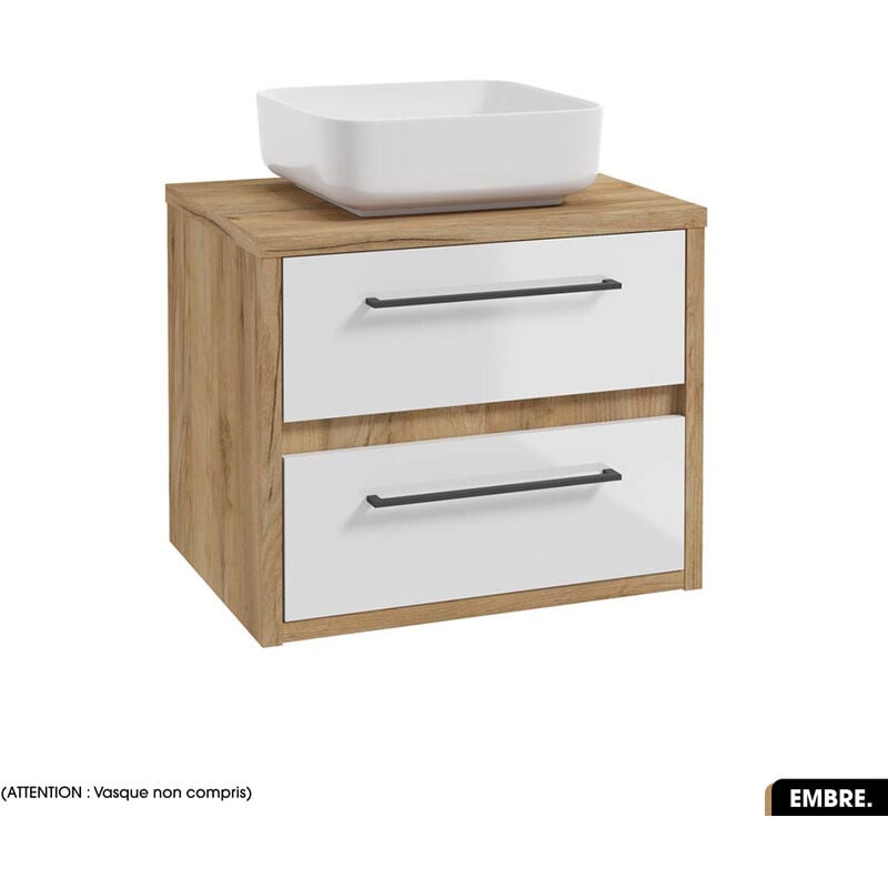 Otitec - Meuble sous vasque embre Blanc 60 x 50 x 45 cm