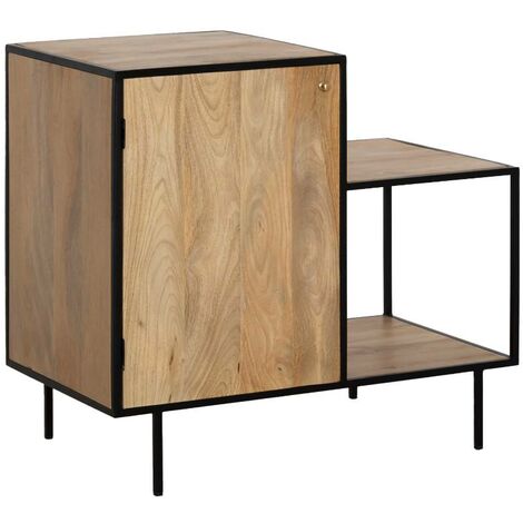 Meuble sous vasque en bois de manguier et métal Agathe