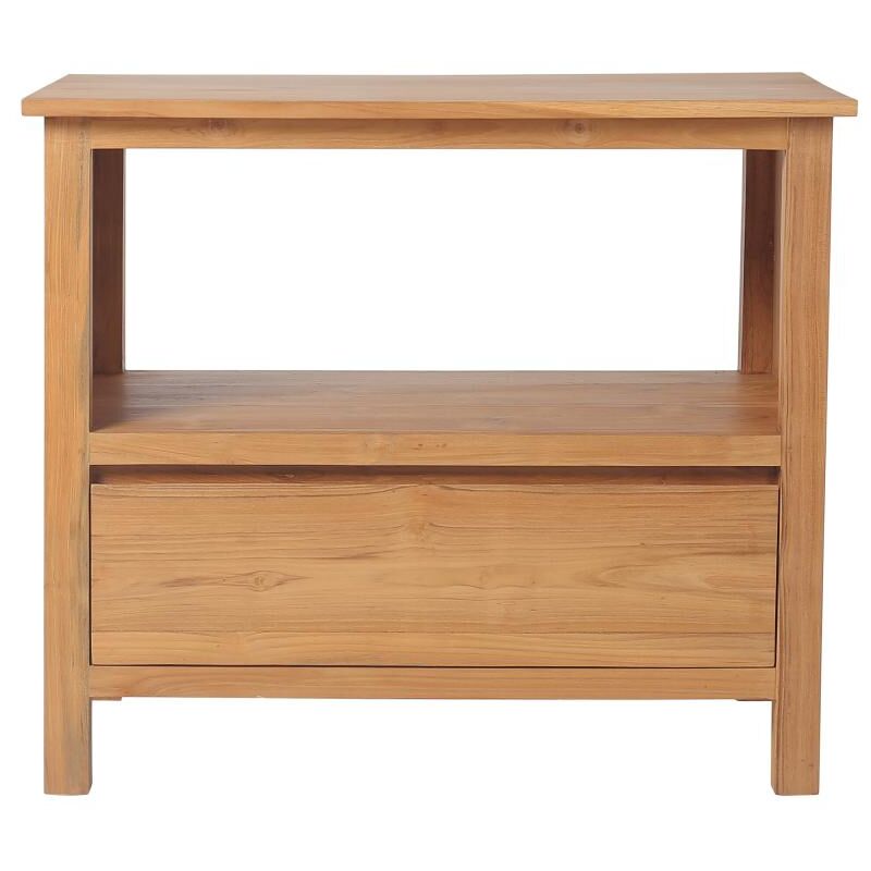 Vente-unique - Meuble sous vasque en teck - 90 cm - ketapang