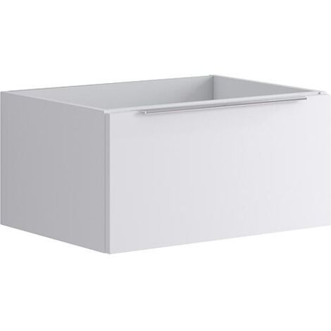 Meuble sous-vasque Kasari blanc mat, 1 tiroir, 595x300x455mm